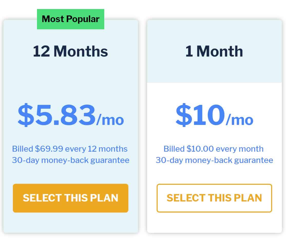 Strong VPN-plan