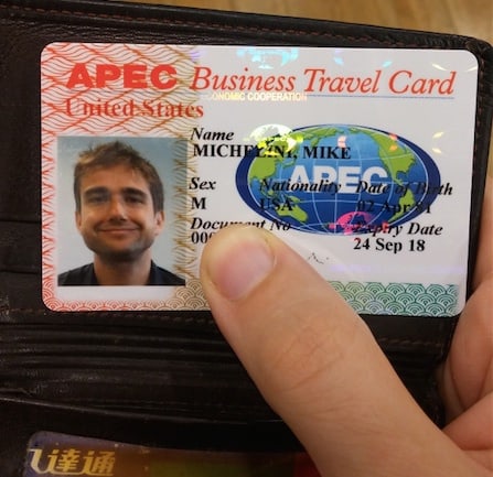 china travel apec card