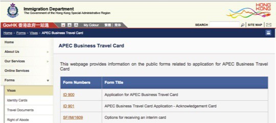 apec business travel card interview